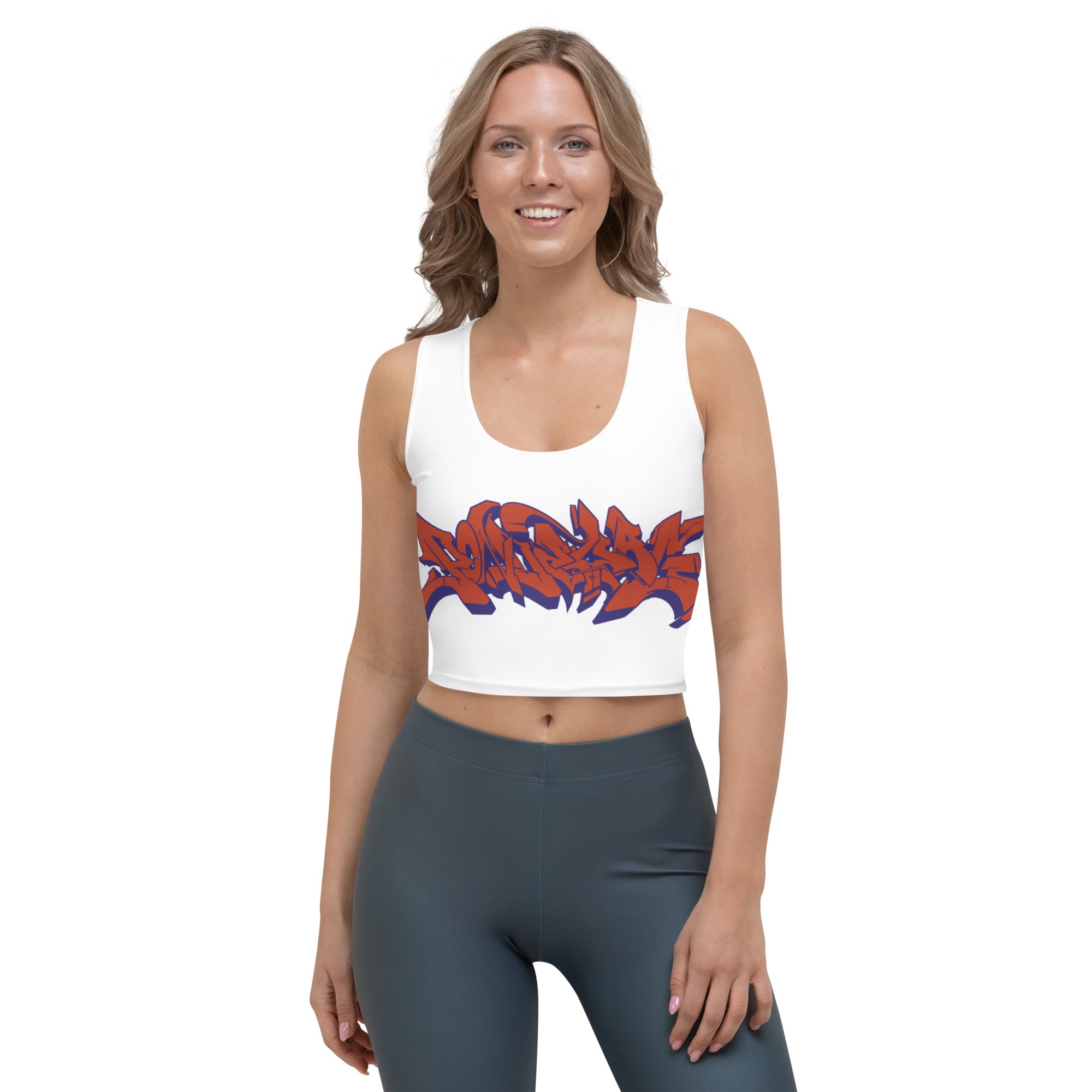 "The Rowdy Icon Crop Top" in White
