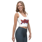 "The Rowdy Icon Crop Top" in White