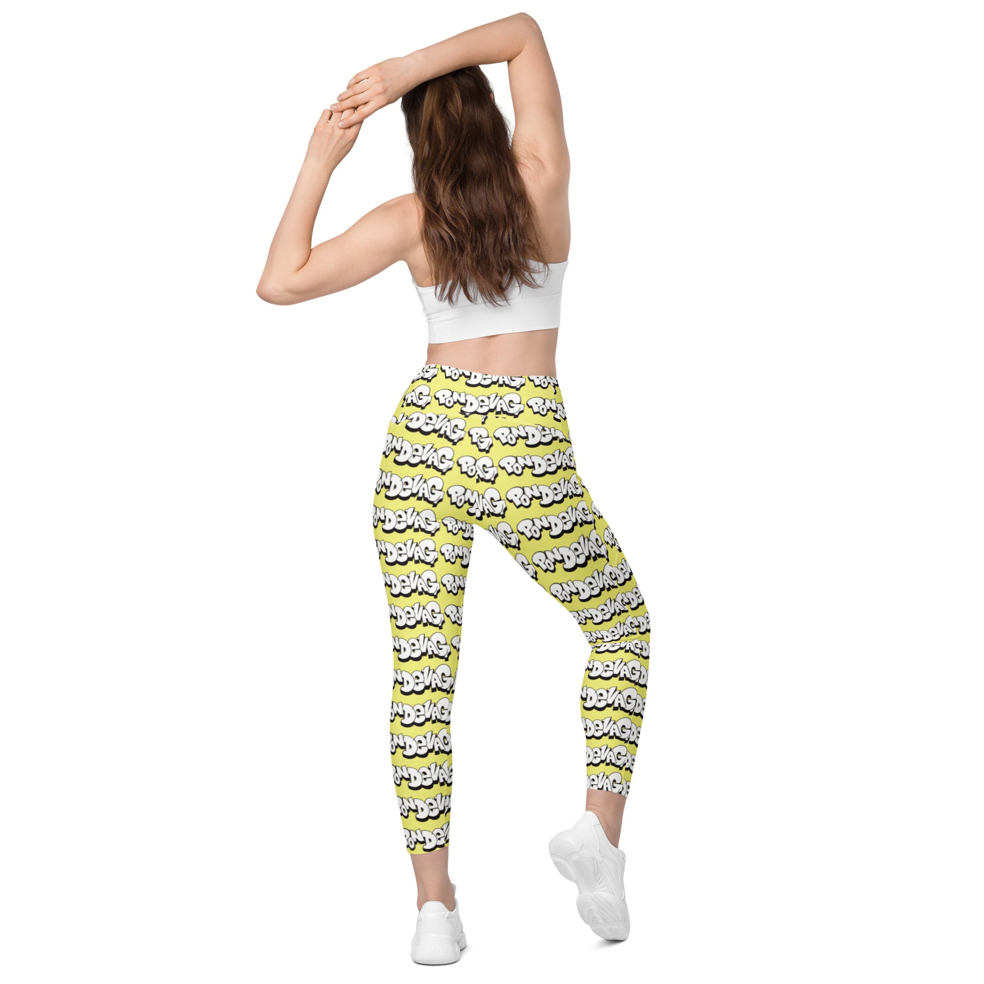 "The Wednesday in Fresno Pocket Leggings" In Yellow