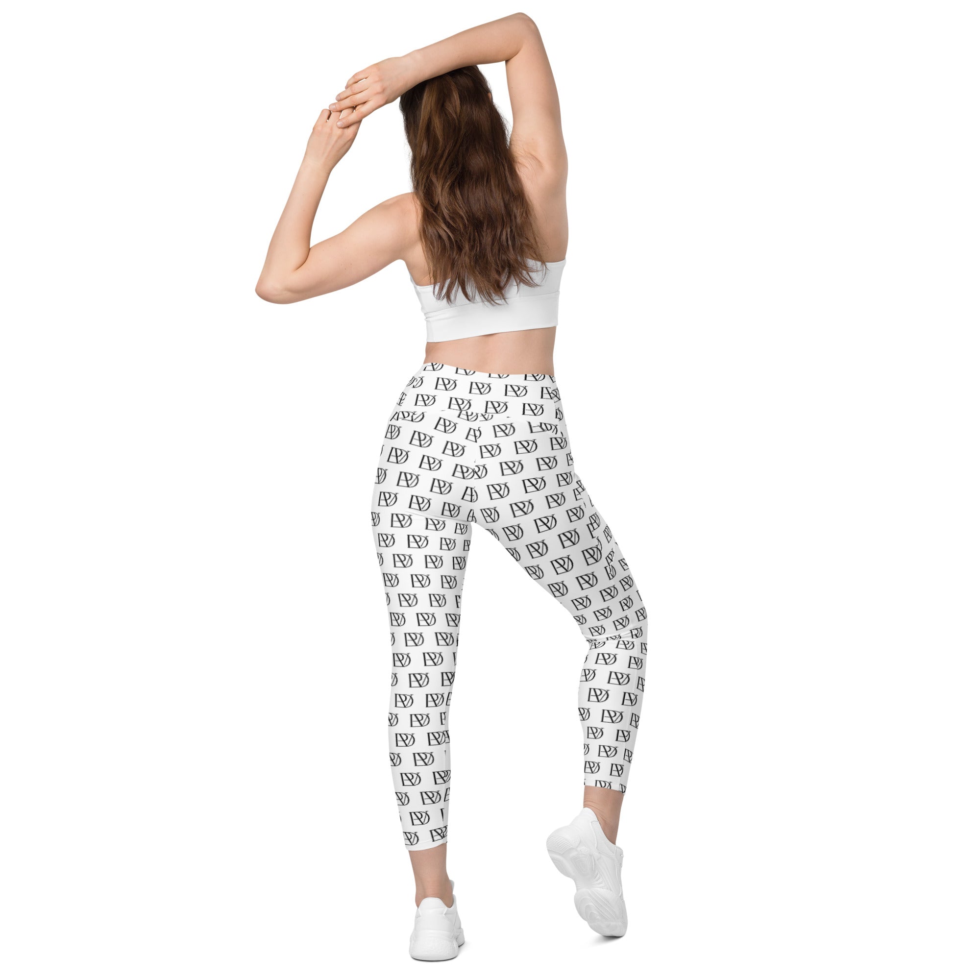 "The Classic PonDeVag Leggings with Pockets" in White