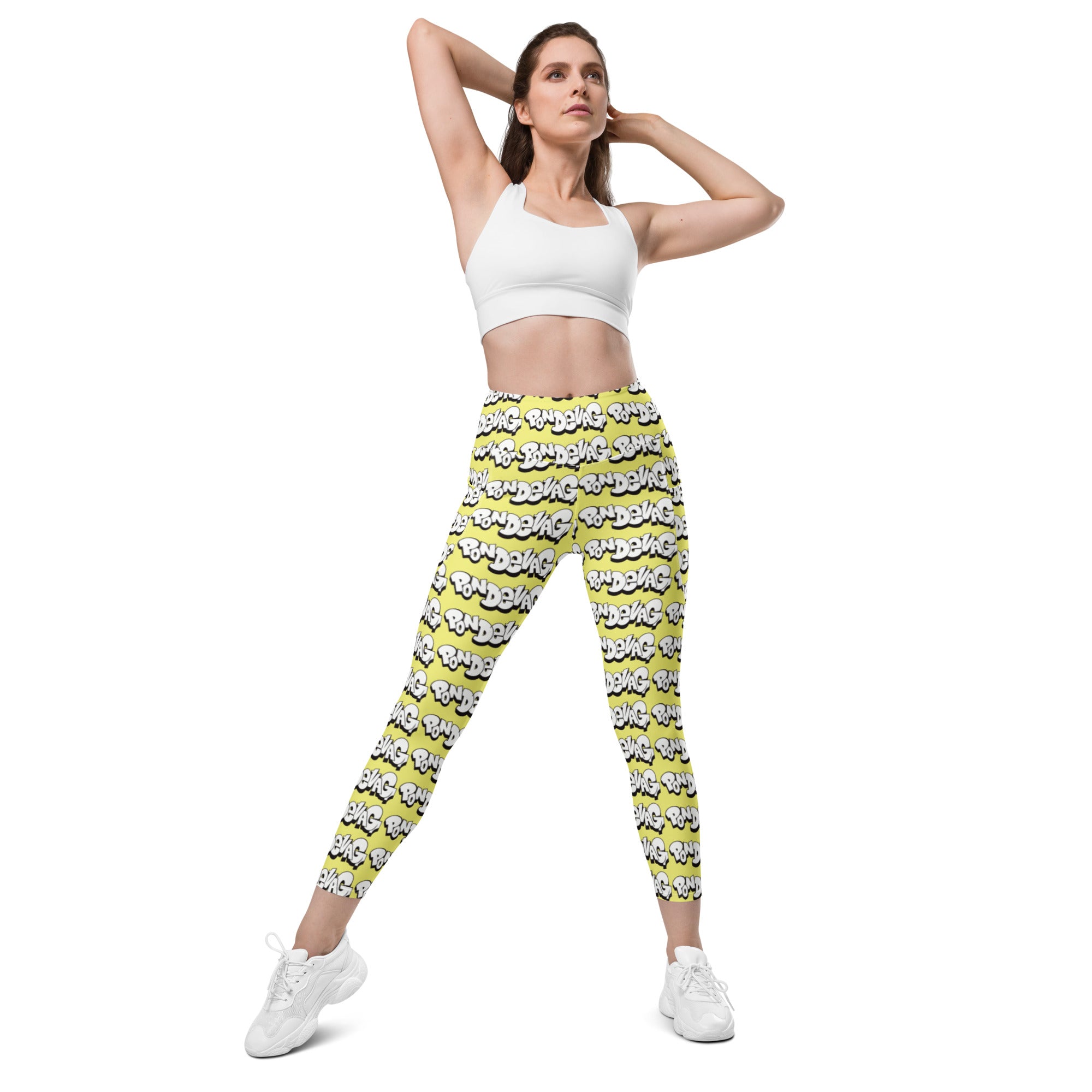 "The Wednesday in Fresno Pocket Leggings" In Yellow