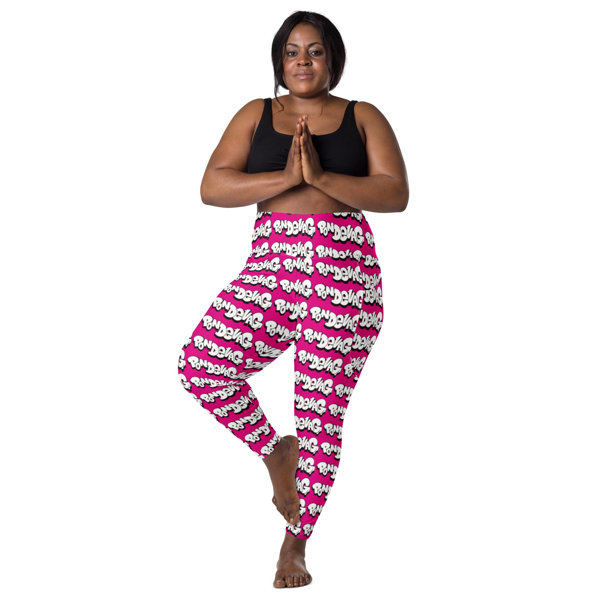 "The Wednesday in Fresno Pocket Leggings" in Pink