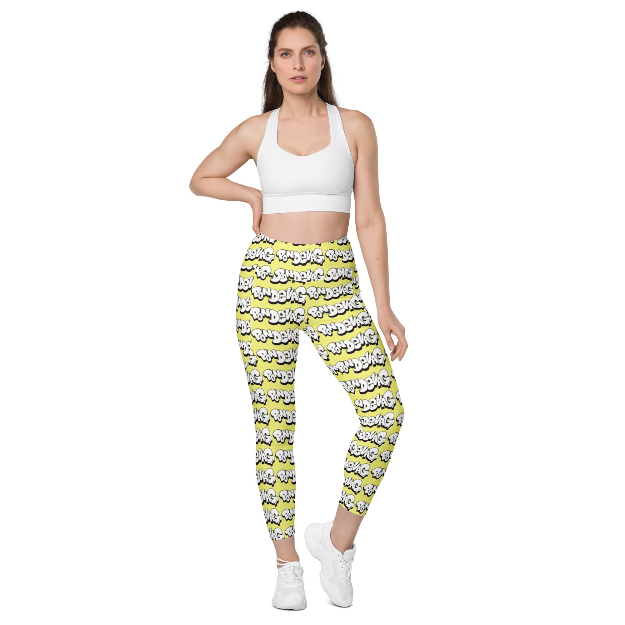 "The Wednesday in Fresno Pocket Leggings" In Yellow