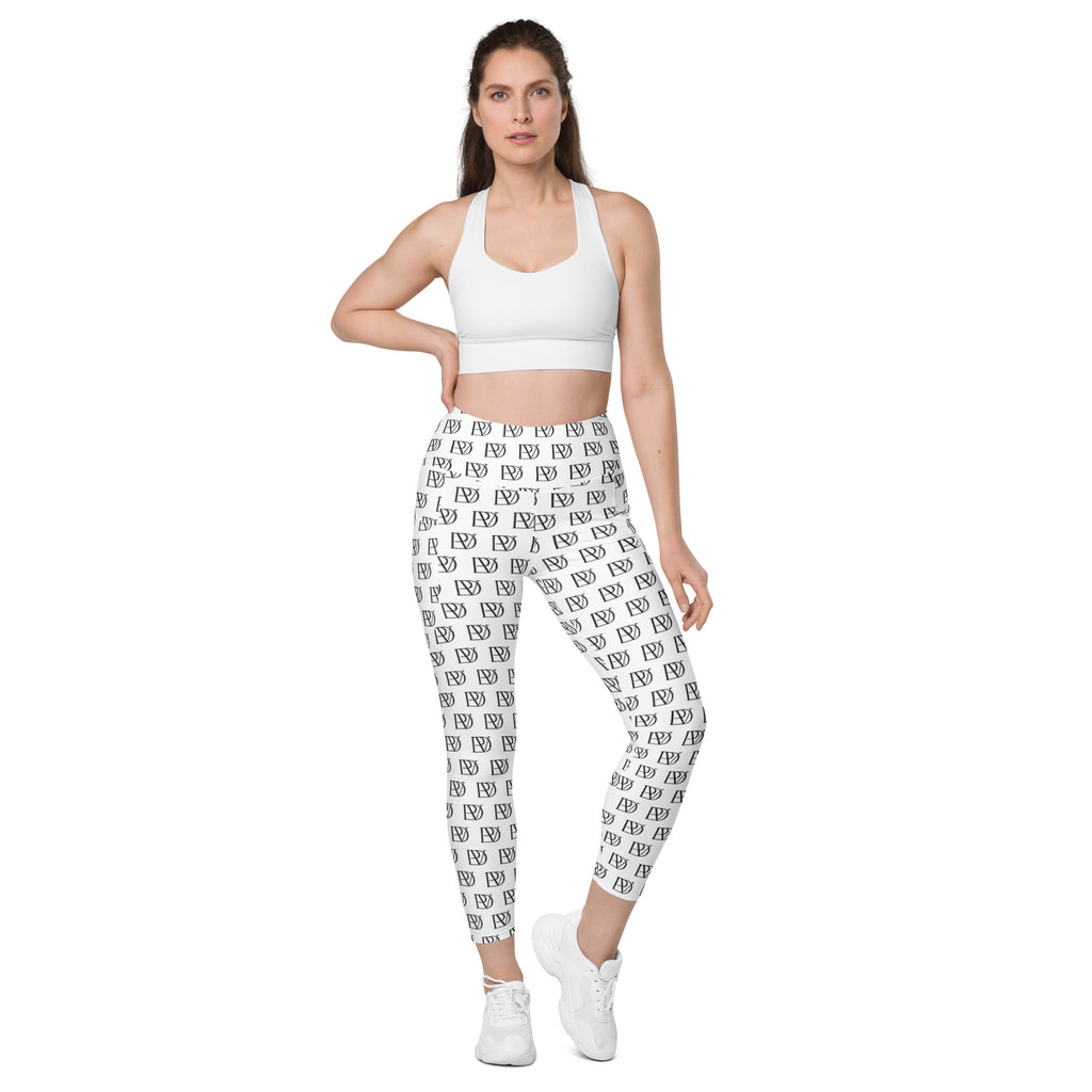 "The Classic PonDeVag Leggings with Pockets" in White