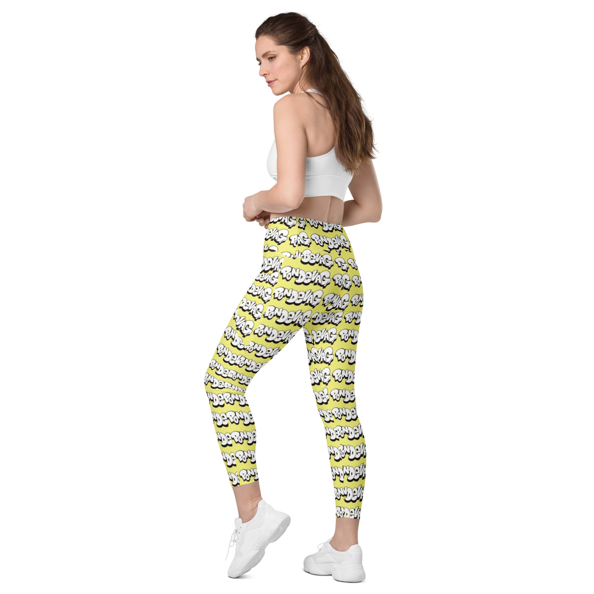 "The Wednesday in Fresno Pocket Leggings" In Yellow