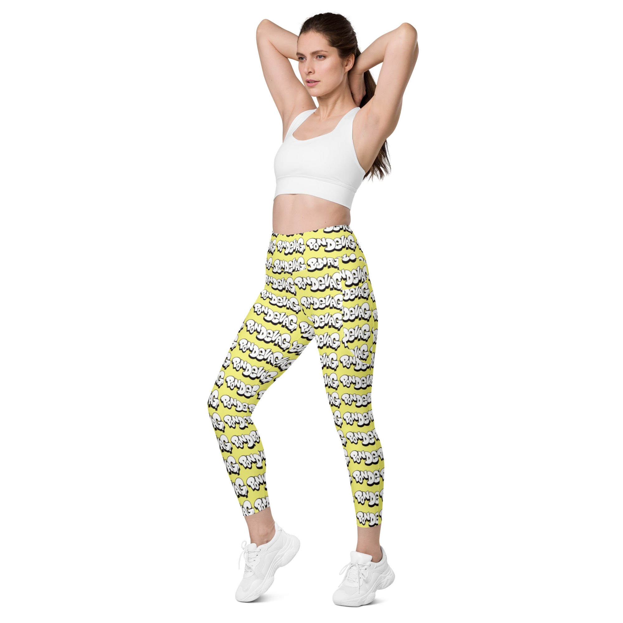 "The Wednesday in Fresno Pocket Leggings" In Yellow
