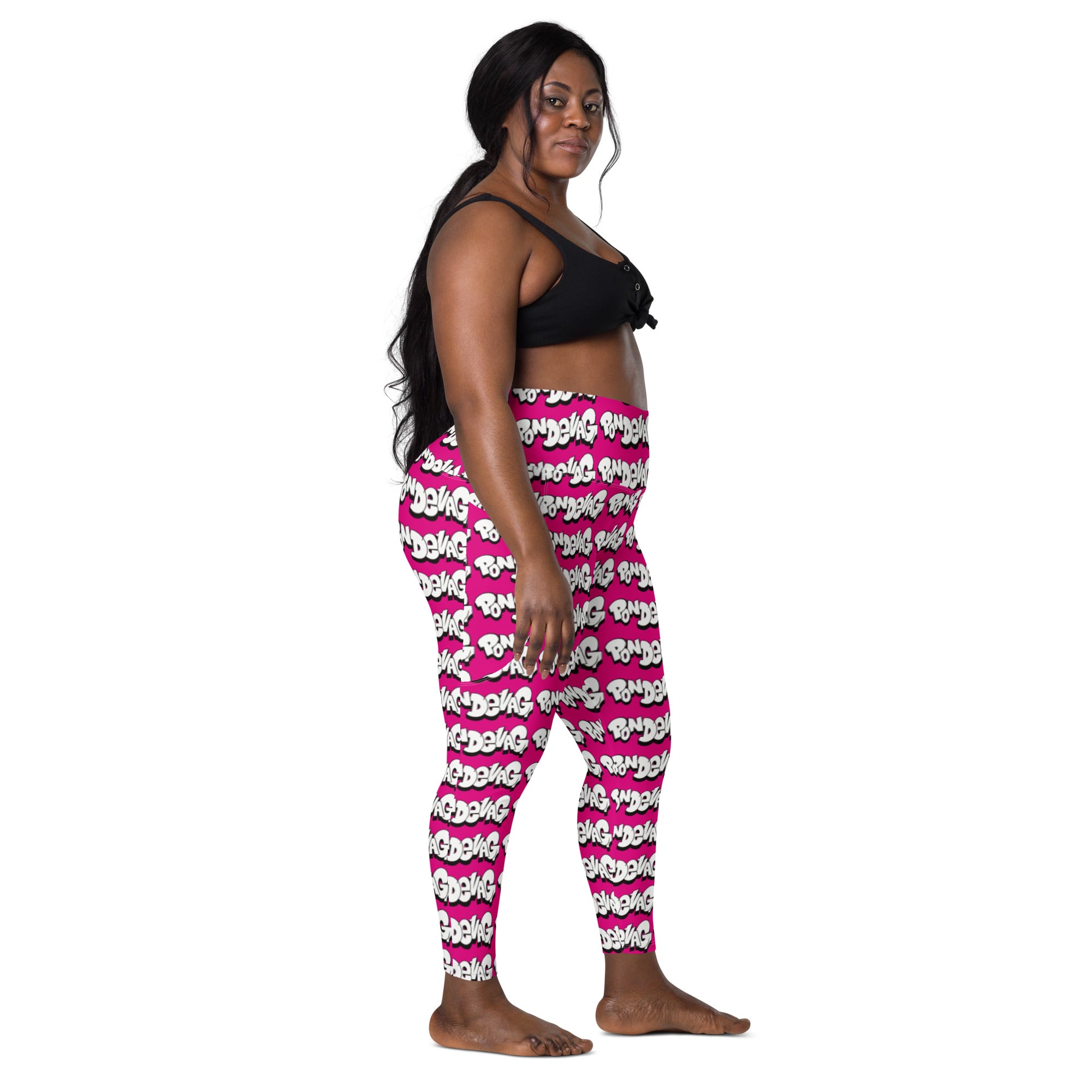 "The Wednesday in Fresno Pocket Leggings" in Pink