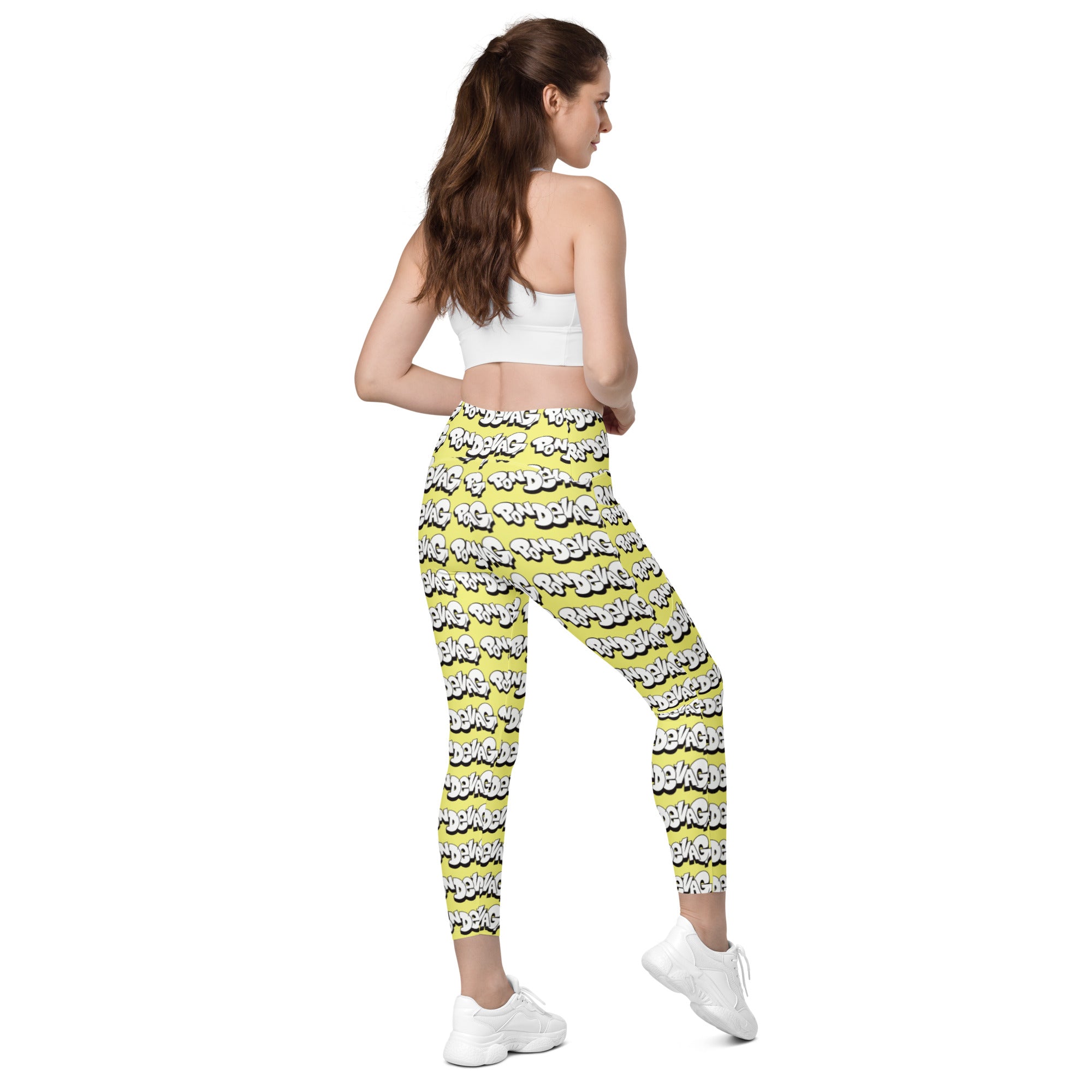 "The Wednesday in Fresno Pocket Leggings" In Yellow