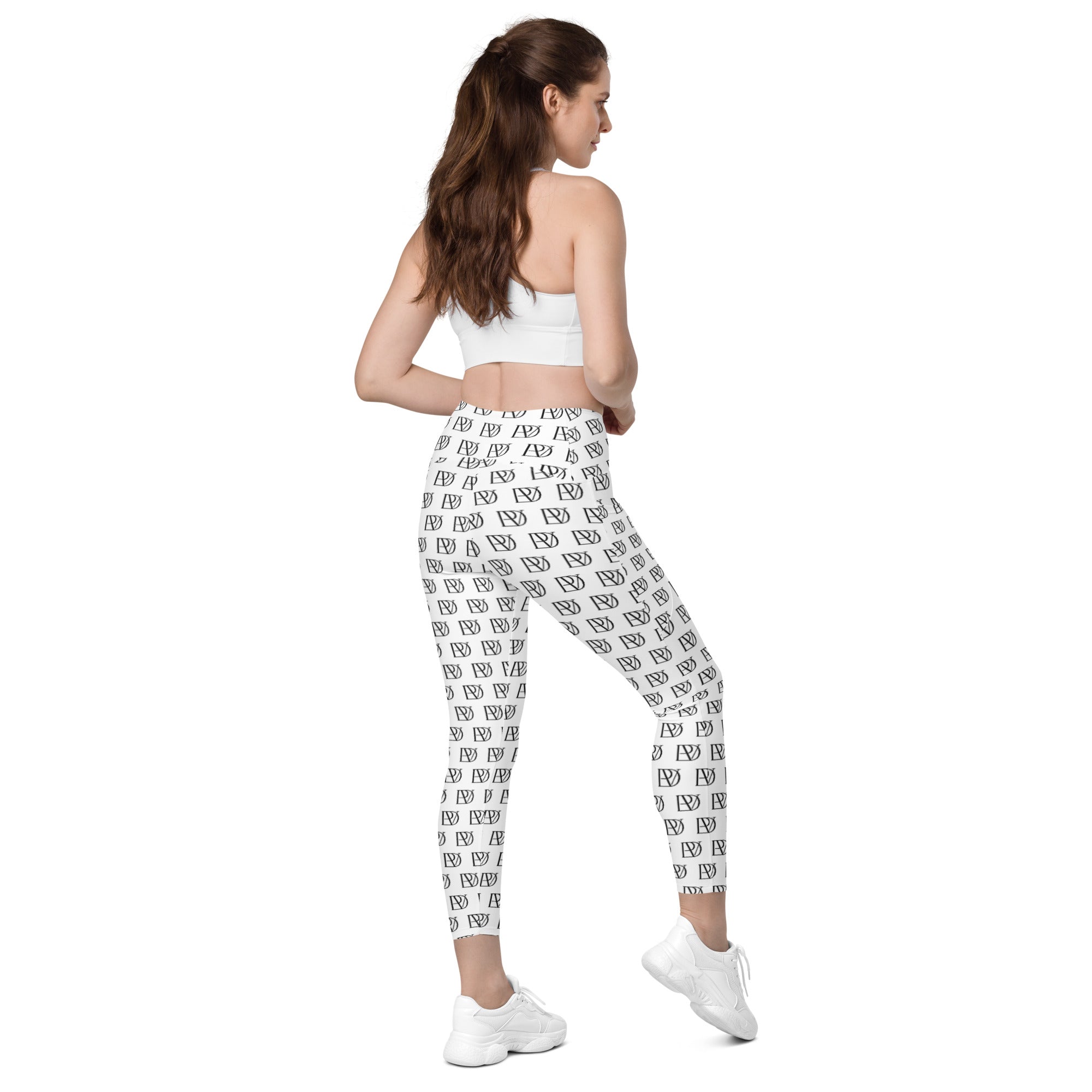 "The Classic PonDeVag Leggings with Pockets" in White