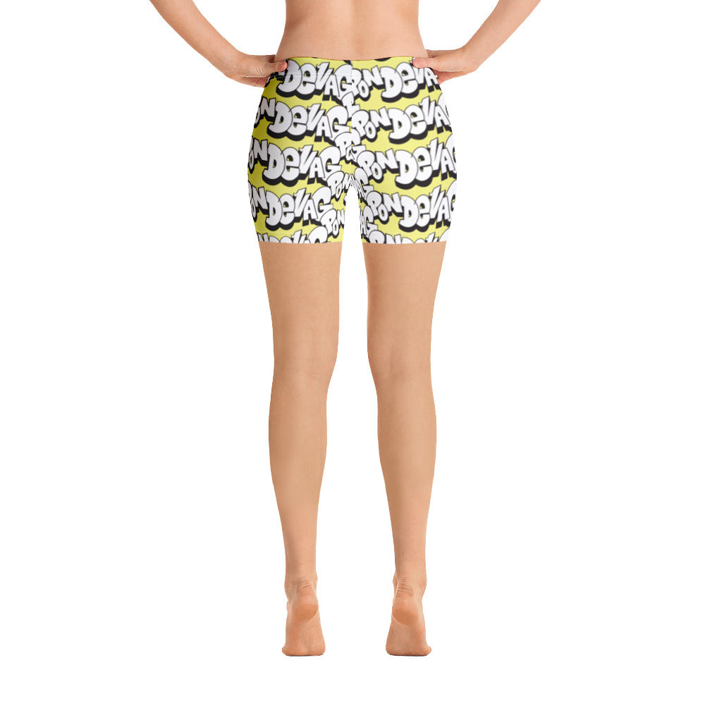 "The Wednesday in Fresno Legging Shorts" in Yellow