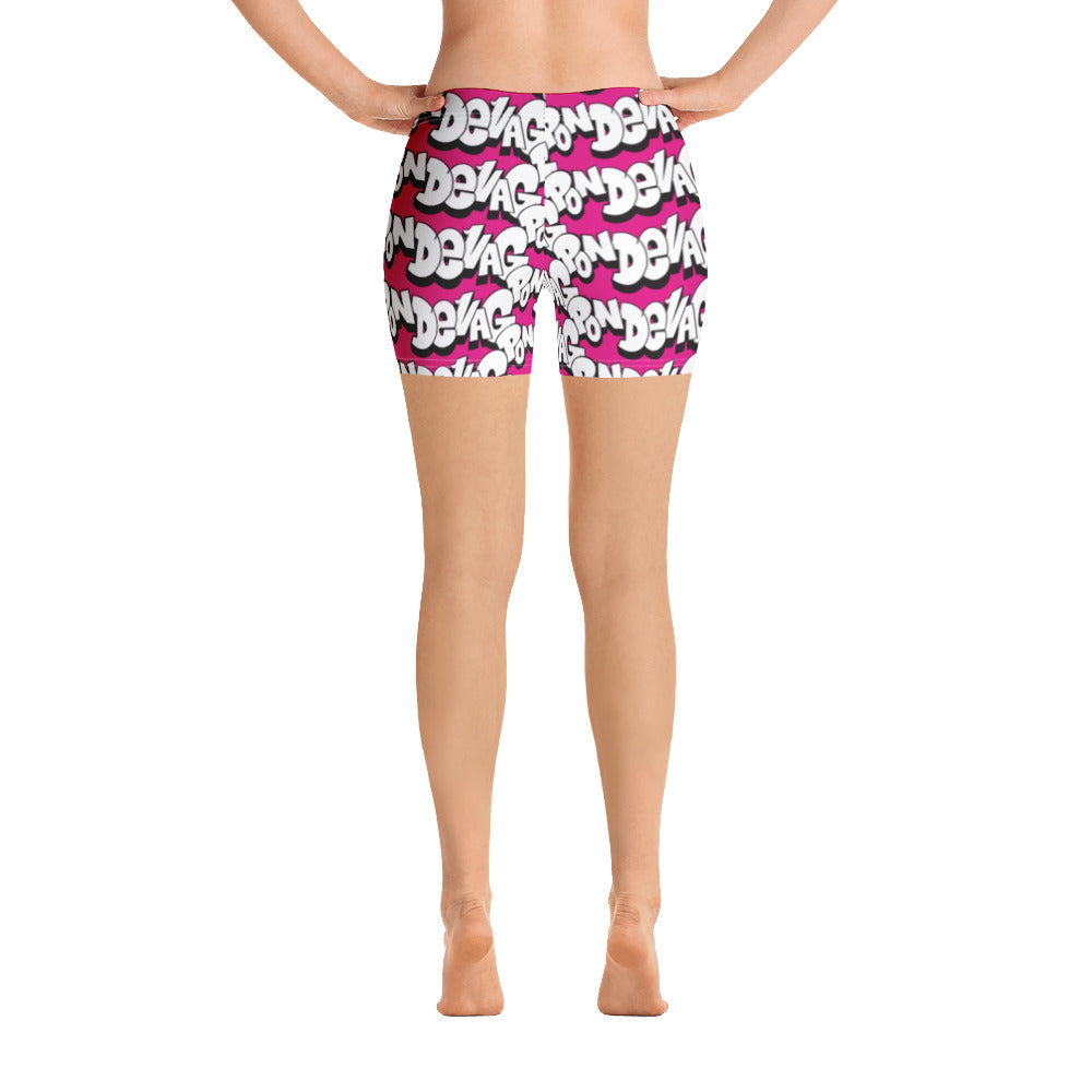 "The Wednesday in Fresno Legging Shorts" in Pink