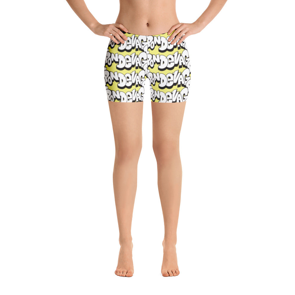 "The Wednesday in Fresno Legging Shorts" in Yellow