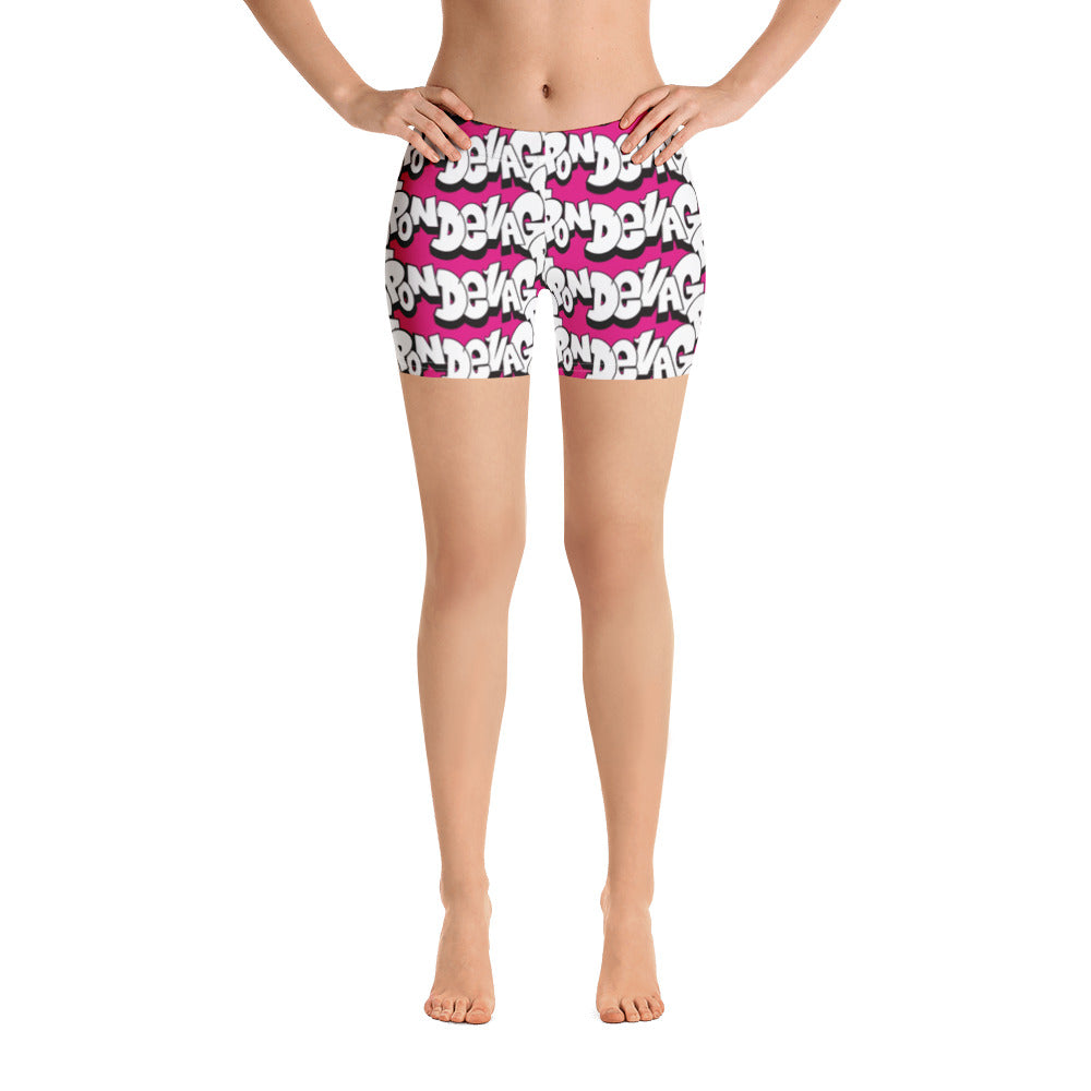 "The Wednesday in Fresno Legging Shorts" in Pink