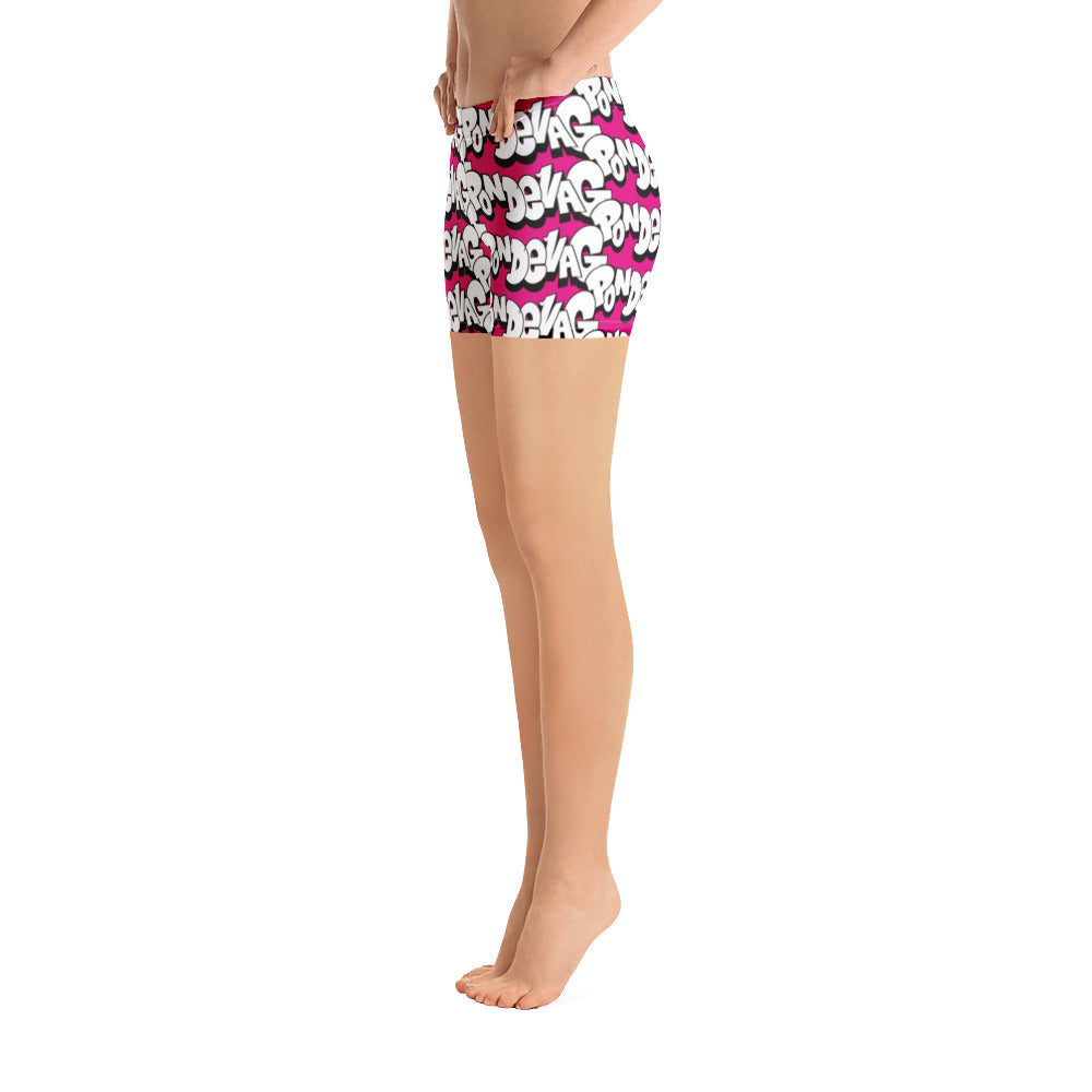 "The Wednesday in Fresno Legging Shorts" in Pink