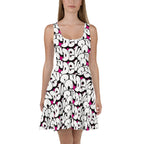 "The Wednesday in Fresno Skater Dress" in Pink